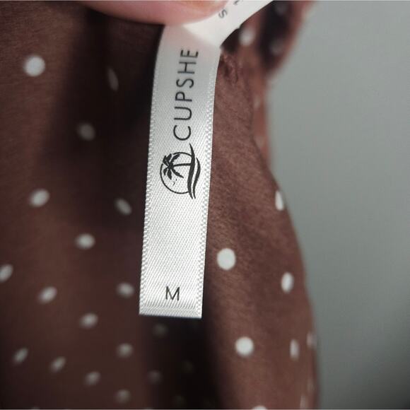 Cupshe polka dot ruched midi dress - Picture 4 of 10